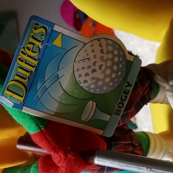 Vintage 1997 24K Duffers Bogey Frog Plush For Golf Lovers NWT - Picture 2 of 4